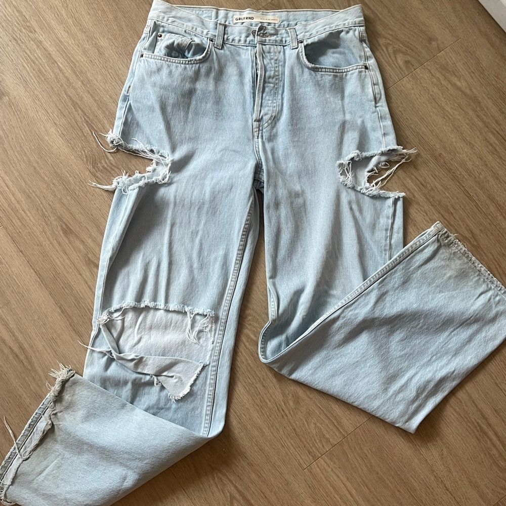 GRLFRND CUTOUT DENIM